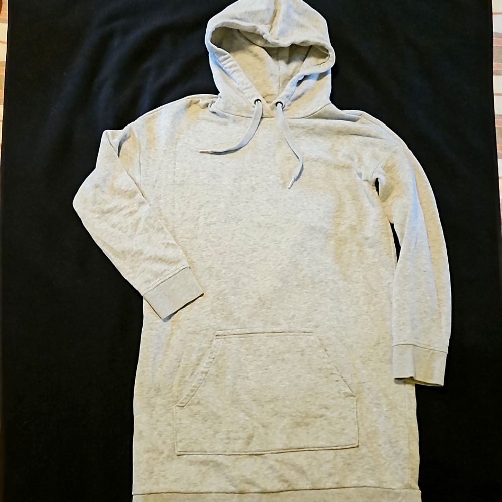 Divided H&M gray hoodie sweatshirt dress, size 10